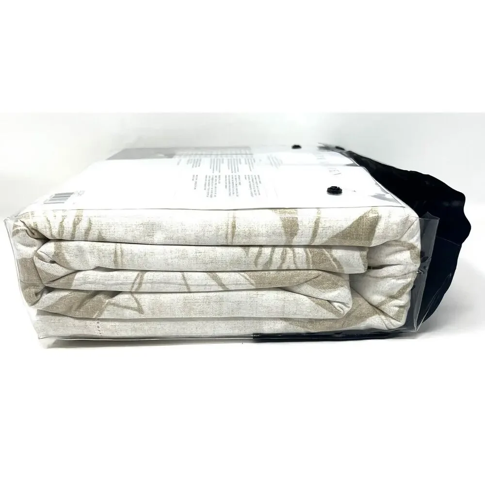 Ralph Lauren Cecily Palmetto KING Duvet Cover Tan Neutral *PACKAGE WONT CLOSE*